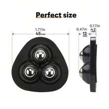 4 Pcs Black Premium Heavy Duty Swivel Wheels - Smooth 360° Rotation, Ultra-Stick Self Adhesive Caster Set For Effortless Movement On Storage Boxes, Furniture, Trash Cans, And Coffee Tables - View 2