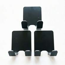 2个免钻孔黑色浴室剃须刀挂钩 - A - 查看 9