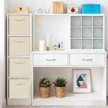 Open Storage Bins - Beige - View 4