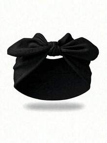 4pcs Bow Tie Rabbit Ear Headbands,Boho Style Wide Headbands,Super Wide Cute Rabbit Ear Headbands,Mother's Day Headpieces - Multicolor - View 8