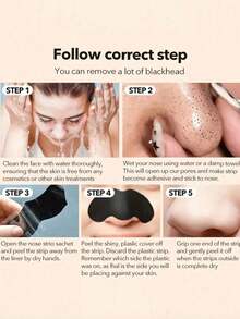 30/10/5pcs Bamboo Charcoal Face Cleansing Strips, Suitable For Blackhead, Pore Cleaning, Deep Cleansing Nose Blackhead Remover, Effective Oil Control For Men & Women - Multicolor - View 6