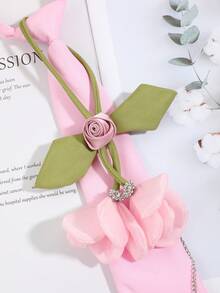 1 chiếc vòng cổ choker hoa 3D đính đá lấp lấp lánh và ngọc trai giả dễ thương dành cho nữ, thích hợp cho các bữa tiệc, tiệc chiêu đãi, họp mặt, tạo phong cách cá nhân độc đáo. - Nhiều màu - Xem 8