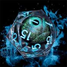 1pc Rotating D20 Eyeball Polyhedral Dice, Transparent Resin Handmade Dice For Role-Playing Games, Board Games, MTG, Pathfinder, RPG, Party Gifts And Decorations - Multicolor - View 18