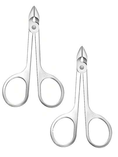 1支装 Eurena 精密角质层修剪钳 - 弧形锋利刀片指甲钳，5毫米不锈钢材质，左右手通用，适用于修剪角质层，专业美甲工具