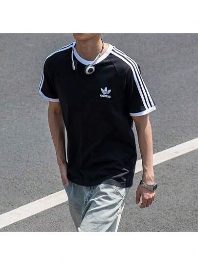 Áo thun nam Adidas Originals 2026 mùa xuân, kiểu dáng thể thao năng động, ôm sát, cổ tròn, tay ngắn, mã sản phẩm KB2459.