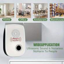 Ultrasonic Pest Repeller, Intelligent Auto-Frequency Conversion, Plug-In Home Device Designed To Repel Mice, Cockroaches, Spiders And Mosquitoes. Features Wide Coverage Area And Smart Technology. - White - View 10