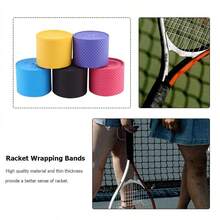 10pcs/Set Random Color Racket Grip Tape, Tennis Racket Handle Tape, Racket Grip Wrap Protector, Anti-Slip Anti-Wear Breathable Sweat-Absorbent, Sports Accessories For Tennis, Badminton, Fishing Rod, Baseball Bat, Squash Racket, Bicycle Handle - Multicolor - View 2