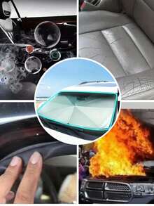 Sunshade Umbrella Type Car Window Sun Visor, UV Protection, Heat Insulation, Portable Foldable Automotive Windshield Sun Shade, With Heat Insulation Effect, Summer Car Outdoor Sun Canopy Accessory - Shade - View 7