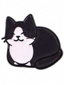 Enamel Cat Shaped Badge, Cute Cartoon Brooch - Adorable Lapel Pin, Suitable For Backpack And Clothing Decoration - Multicolor - View 8