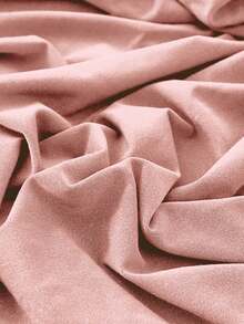 1pc Solid Color Milk Silk Elastic Sofa Seat Cushion Cover, High Elasticity Dust-Proof All Season Suitable For Garden Rattan Sofa Seat Cushion Protector - Baby Pink - View 9