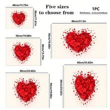 1pc Kitchen Counter Drying Mat, Absorbent Non-Slip Coffee Pad, Heat Resistant Countertop Decor For Coffee Bar, Dining Table, Multiple Styles Available - Red Heart Collage - View 11