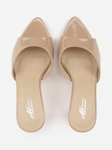 Sandalias de tacón con punta afilada para mujer - Sandalias suaves y elegantes para eventos/fiestas de verano - Caqui - Ver 6