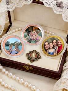 Custom Photo Coin, Personalized Commemorative Coin, Round Metal Photo Keepsake, Custom Picture Coin For Couples, Anniversary Wedding Birthday Gift For Him Or Her, Memorial Keepsake, Christmas Collectible, Personalized Gift - Multicolor - View 8