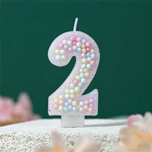 Velas em espiral coloridas com números de 0 a 9 para decoração de bolo de aniversário. - 2 - Ver 3
