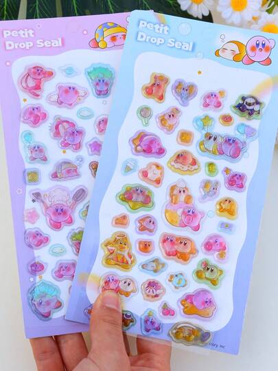 Cute 3D Cartoon Stickers, Transparent Embossed Creative Diary Stickers, Crystal Decorative Stickers, Christmas/Thanksgiving/Birthday Gifts For Children