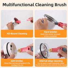 Bottle Cleaning Brushes 3 Pack Cleaner  Kit  Stanley Bottle Cleaner  Set Wit Straw  Cleaner And Cup Lid Cleaning   Stanley Cup Tuler Cups Drin Glass Pink - 粉色 - 查看 3