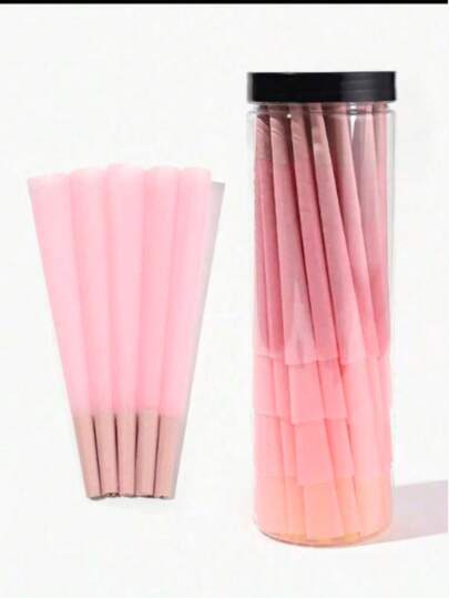MINAMIZU 200/100/50/30 điếu giấy cuốn sẵn tự nhiên - Giấy cuốn siêu mỏng 1-1/4 inch cháy chậm kèm đầu lọc/lọc - Giấy cuốn hình sừng, hoàn hảo làm quà tặng ngày lễ/Ngày Valentine và phụ kiện hút thuốc, quà tặng Ngày của Cha.