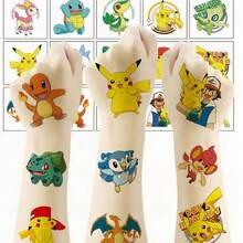 Pokemon 20 Pcs (5x5cm) Super Cute Stickers! Can Be Pasted Anywhere - Perfect For Birthday Parties, Cosplay, Or Daily Wear. Some Designs Have Surprise Patterns! - Multicolor - View 1