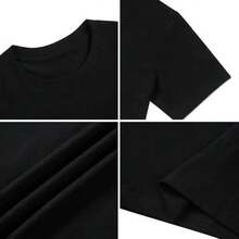 2026k3y2k - Around The Fur T-Shirt, Heavyweight Band T-Shirt, Unisex Graphic T-Shirts, Gothic Grunge Y2k Emo Style, Amity Stage Wear, Streetwear For Men And Women - màu đen - Xem 3