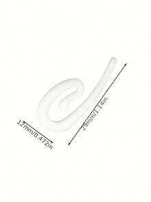 30pcs White Plastic Curtain Hooks, Size 0.47*1.14 Inches, Suitable For Lace, Transparent And Lightweight Curtain Fabrics, Classic Design, Essential DIY Curtain Accessory - View 10