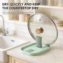 Multi-Function Kitchen Storage Rack, Pot Lid Holder, Spoon Rack, Drawer Organizer, Drip-Proof Design - Multicolor - View 4