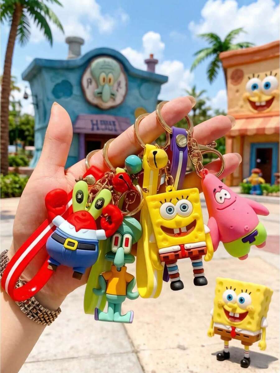 SpongeBob SquarePants Bộ 1/3 chiếc mặt dây chuyền hình cặp đôi dễ thương chính hãng, bao gồm các nhân vật như Patrick, Squidward, Sandy, Gary, thích hợp làm quà tặng tiệc tùng, trang trí nhà cửa, trang trí phòng, quà tặng ngày Valentine, quà sinh nhật, quà tặng ngày lễ tốt nhất cho bạn bè, quà tặng học sinh, đồ sưu tầm dành cho nữ, đồ trang trí, kiểu dáng ngẫu nhiên. - A - Xem 1
