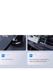 360°旋转通用型车载挡风玻璃手机支架，适用于及其他智能手机 - 1pc - 查看 5