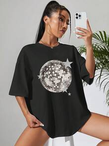 Women T-Shirts - Black - View 3