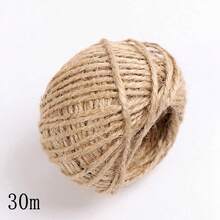 Dây thừng gai tự nhiên 100m/cuộn, đường kính 2/3/4/6mm, dây gai bện, ruy băng, đồ thủ công mỹ nghệ, tự làm, gói quà, Giáng sinh, dây gai kiểu cổ điển, may vá, tiệc tùng, đám cưới, trang trí nhà cửa - Nhiều màu - Xem 20