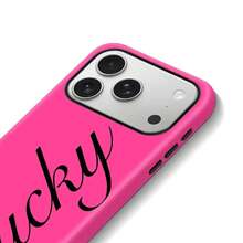 Lucky Script Design Phone Case For IPhone 17 Air 16 Plus 15 Promax 14 13 12 11 Pro,And Samsung Galaxy S26 S25 S24 FE S23 Ultra, Double-Layer TPU Shockproof Protective Cover - 混合色1 - 查看 8