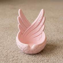 Angel Wing Jewelry Tray Decorative Trinket Dish Catchall Bowl For Rings Earrings Necklaces Vanity Bathroom Desk Organizer For Cosmetics Crystals Office Supplies Storage Home Decor Gift - Multicolor - View 15