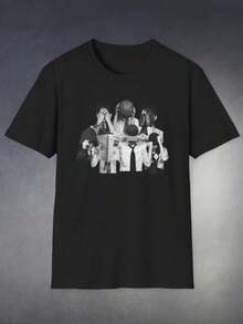 BTS T-Shirt Arirang Tour Merch Bangtan Sonyeondan Graphic Tee OT7 - 黑色 - 查看 1