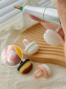 Cọ trang điểm móng mini dạng nhẫn, cọ làm sạch bụi móng tay lông mềm dày, dụng cụ chăm sóc móng. - Nhiều màu - Xem 3