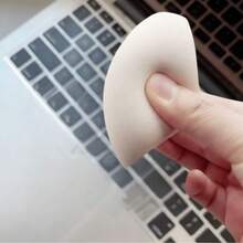 时尚粉色巨型美妆蛋，超大尺寸，亲水材质遇水膨胀，快速上妆，柔软亲肤，适用于粉底，可重复使用且不掉毛，高密度且富有弹性，是理想的化妆工具 - 卡其色 - 查看 3