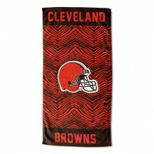 1pc Northwest Cleveland Browns NFL Classic Zebra Print Beach Towel, 30x60 Soft & Absorbent Microfiber Towel, Suitable For Bathroom, Swimming, Fitness, Yoga, Lightweight & Portable, Wind & Sun Protection, Ideal For Summer Travel & Decoration - 1 - 查看 5