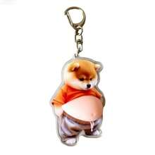 Acrylic Cartoon Dog Big Belly Squishy Creative Keychain Visual Aesthetic Stress Relief Squeeze Decompression Ornament For Teens Adults,Acrylic Dog Squishy, Big Belly Squeeze Ornament, Creative Stress Relief Keychain, Visual Aesthetic Pendant, Decor Accessory For Teens Adults - Multicolor - View 7