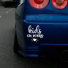1pc Kids On Board Minimalist INS Style Car Sticker - A - View 4