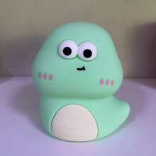 可爱蛇形硅胶夜灯，USB充电，触摸控制，LED床头灯 - 七彩 - 查看 3