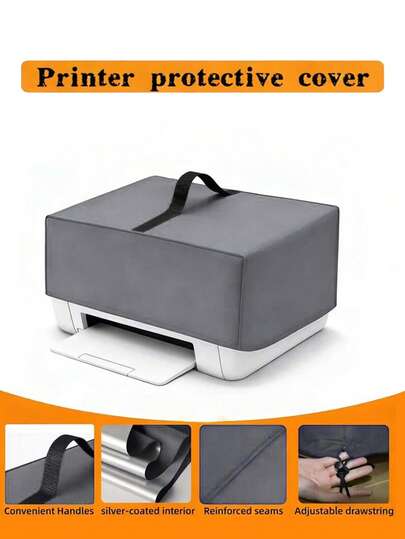 1 chiếc vỏ bọc máy in, vỏ bọc máy in bằng vải Oxford dày dặn, chống thấm nước, chống bụi, vỏ bọc thiết bị chắc chắn, chống ẩm và bụi, thích hợp cho máy photocopy và máy in không sử dụng trong văn phòng hoặc tại nhà, phụ kiện văn phòng thiết yếu.