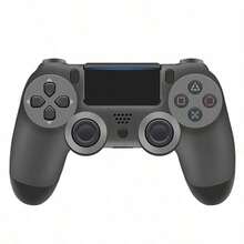 Large Wireless Gamepad, P4 Gamepad, Simulated Six-Axis Vibration With Light, P4 Computer Gamepad - Steel Black - View 1