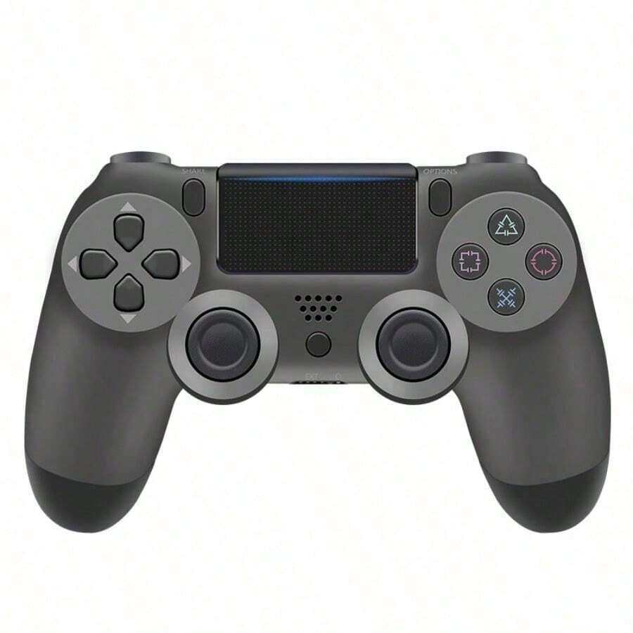 Large Wireless Gamepad, P4 Gamepad, Simulated Six-Axis Vibration With Light, P4 Computer Gamepad - Steel Black - View 1
