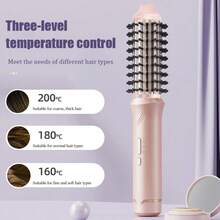 USB Rechargeable Heated Hair Straightener & Curler, 32mm Curling Iron With 3 Temperature Settings, Tangle-Free Curling At Any Temperature - Multicolor - View 2