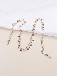 1件优雅蝴蝶吊坠项链，女士奢华长项链，百搭迷人饰品 - 一條項鍊 - 查看 6