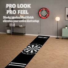 102.36" X 15.75" Professional Dart Mat, Made Of Rubber Polyester Material, With 2 Distance Markers, Minimalist Design, Suitable For Indoor Practice, Bars And Home Use, Universal For Darts Enthusiasts, Durable Target, Applicable To Various Throwing Techniques - Multicolor - View 4