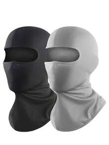 Mască de schi unisex rezistentă la vânt, pachet multiplu, culoare solidă, cagula, acoperire pentru față, potrivită pentru utilizare zilnică, călătorii în aer liber, drumeții, schi, ciclism - Multicolor - Vizualizare 5
