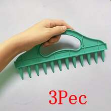 Seed Planter Tool, Precision Gardening Seeder With Soil Drilling Rake, Hand Manual Seeding Spacer For Garden Vegetable Planting, Agricultural Land & Home Gardening - 3 Green Items - View 2