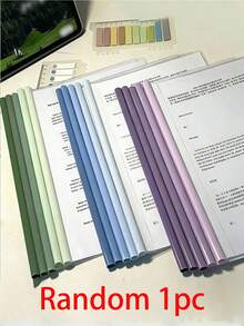 10入/2入/1入漸層色滴落風夾式文件夾，加厚透明學生考卷夾，辦公與學校用品/文具收納/文件夾與文件袋 - 漸層色資料夾 - 查看 14