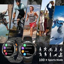 KENPANG 2026 New GPS Men's Outdoor Sports Smart Watch, Built-In LED Flashlight & Compass, 100+ Sports Modes, All-Day Health Monitoring, HD Bluetooth Calls, Swimming 3ATM Waterproof, GPS Positioning, Fitness Tracker For Men, Compatible With Android & IOS - View 7