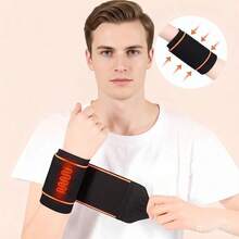Munhequeira para prevenção de entorses, proteção da bainha do tendão, manga de pulso para mulheres e homens, esportes, fitness, badminton, skate, faixa de fixação para lesões. - Laranja - Ver 3