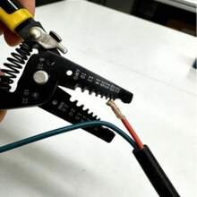 Multifunctional Crescent-Shaped Wire Stripper, Suitable For Electricians, Cable Maintenance, Wire Cutting, Stripping, Crimping And Wire Pliers - 1 - View 3